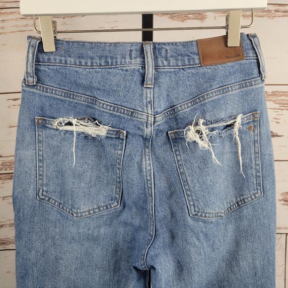 Madewell perfect vintage jean 27 Distressed High Rise Mom Jean - Picture 4 of 12